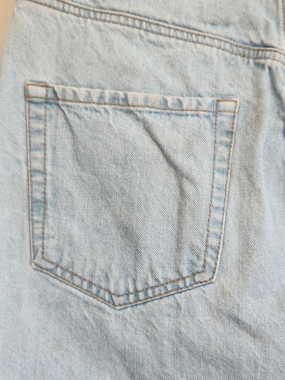 Garage Two Tone Colorblock Denim Patchwork Raw Hem Mini Skirt Size S